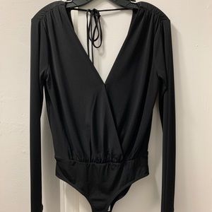 Deep V Neck Body Suit